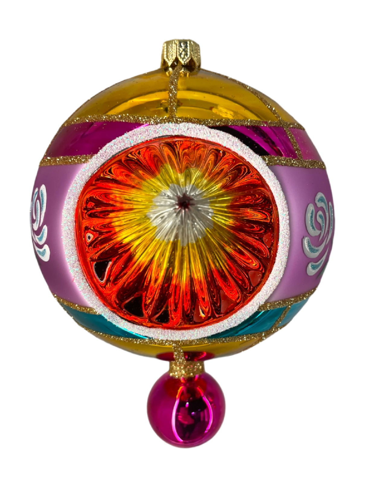 Pink Nostalgia Bauble with Starburst Reflector
