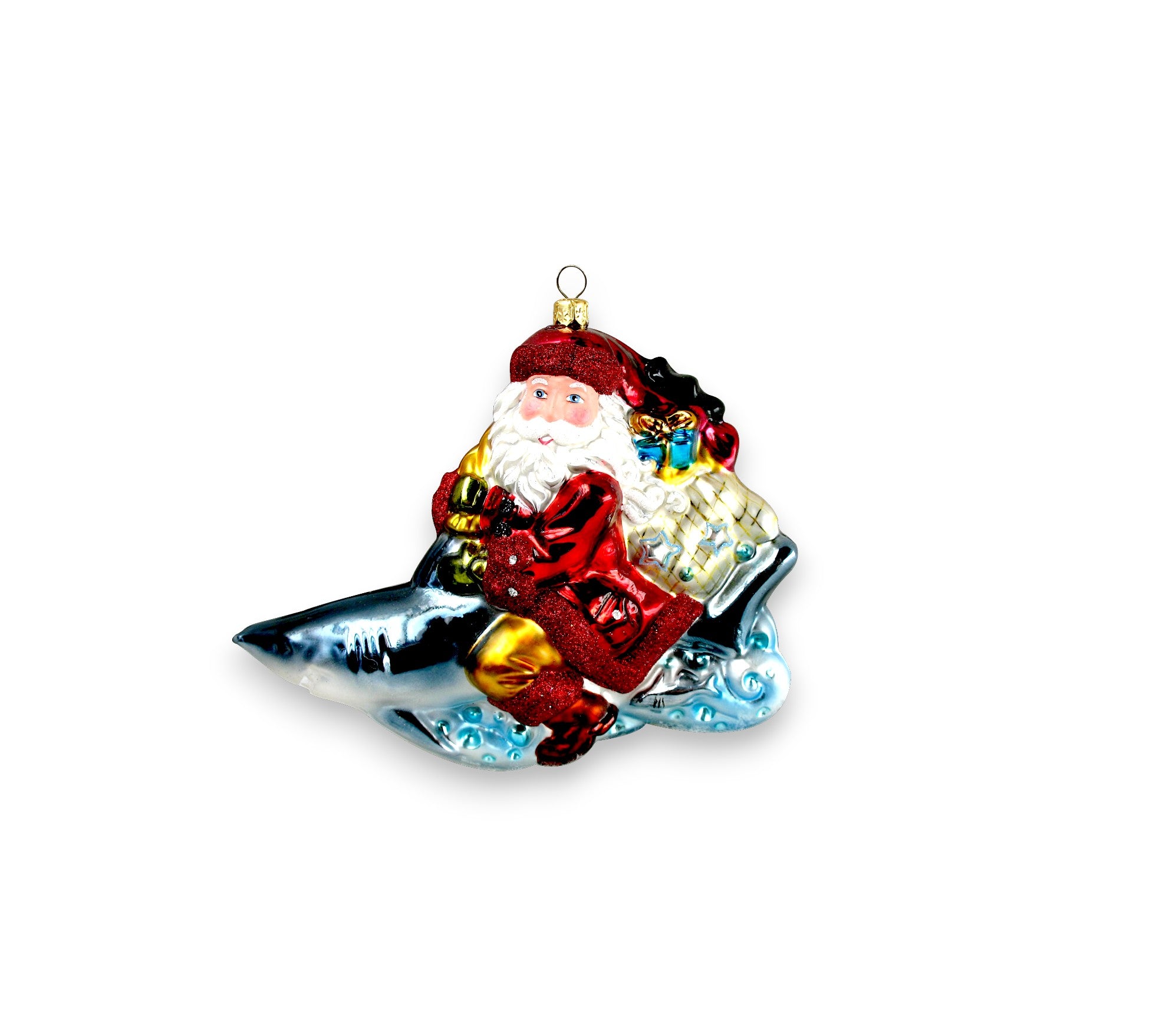 Santa on Shark