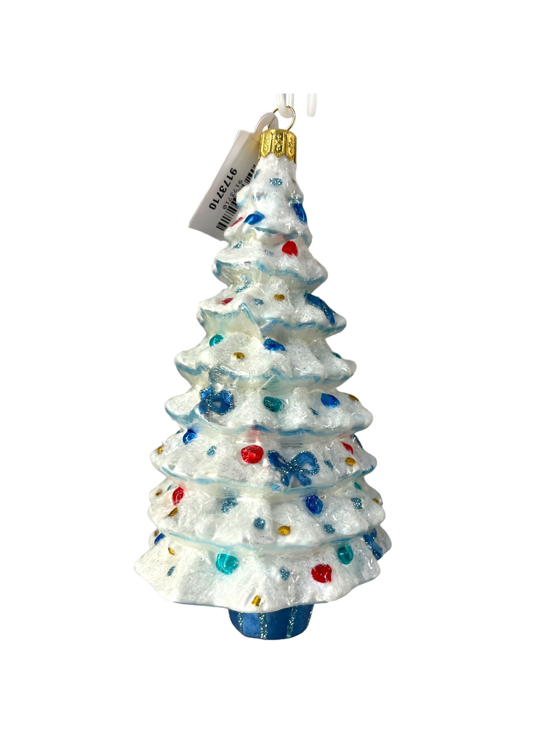 Christmas Tree with Colorful Baubles