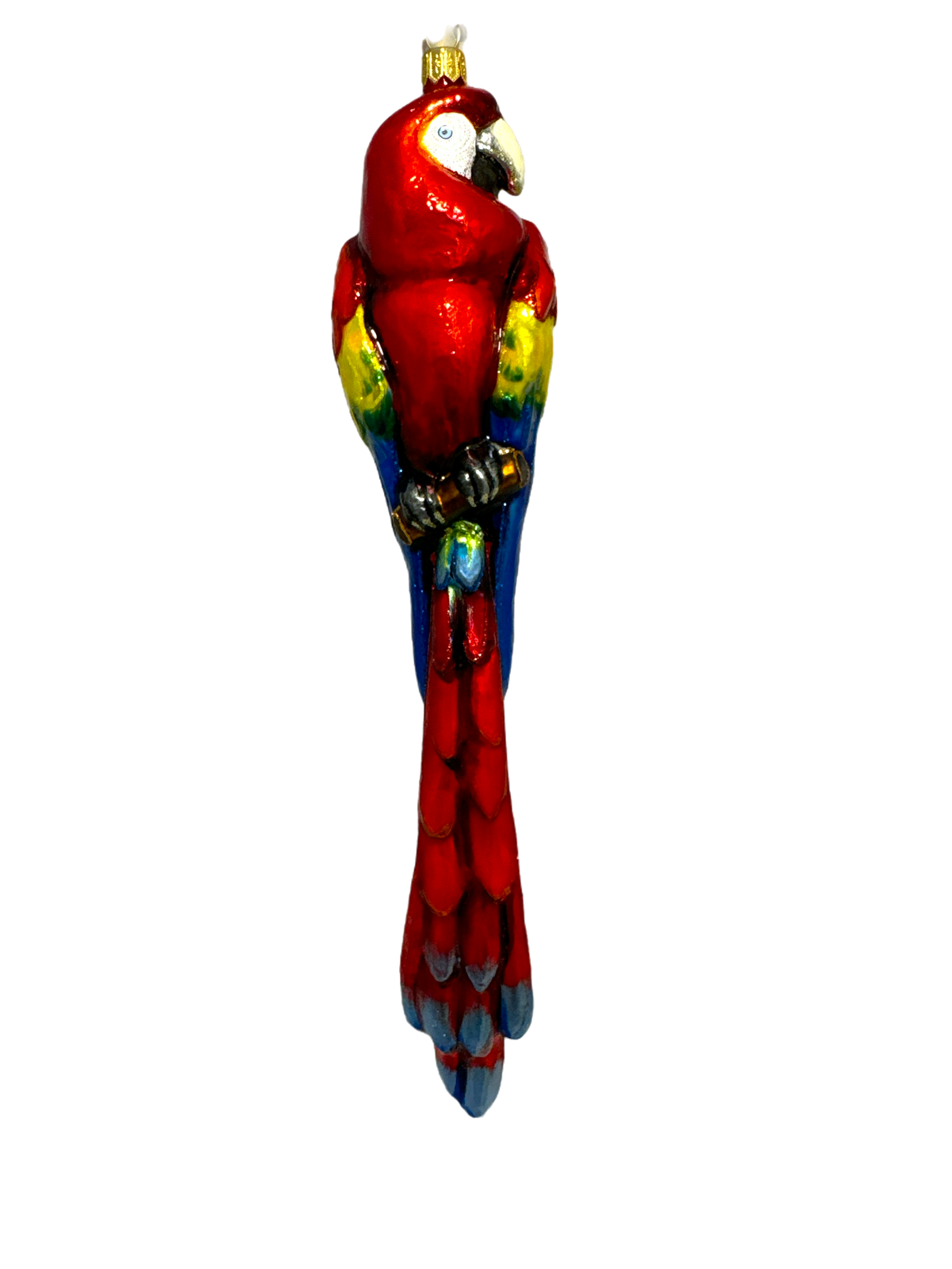 Tropical Red Parrot Ornament with Vibrant Plumage - Dom Bańki