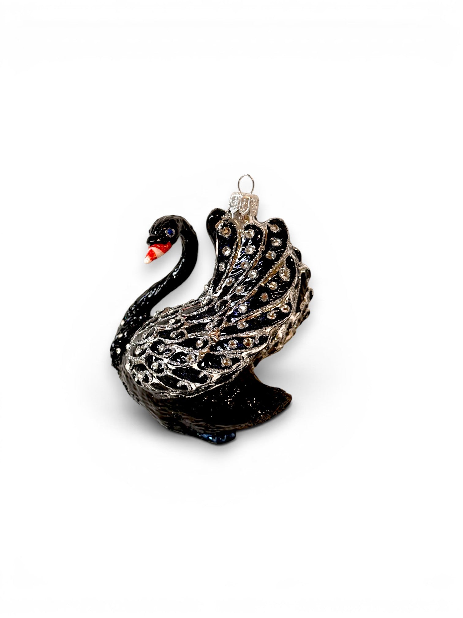 Black Swan Crystal Ornament