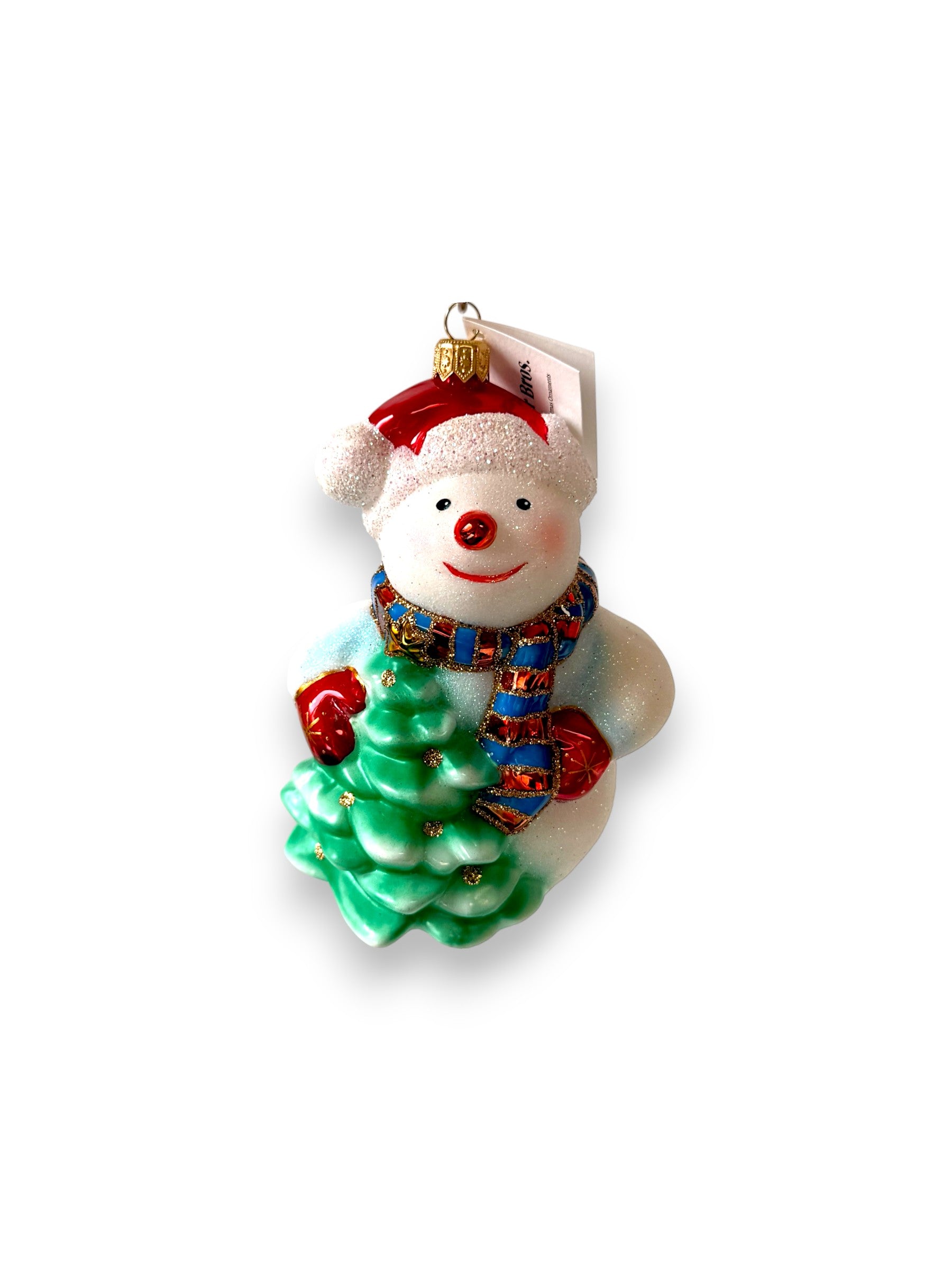Snowman with Christmas Tree