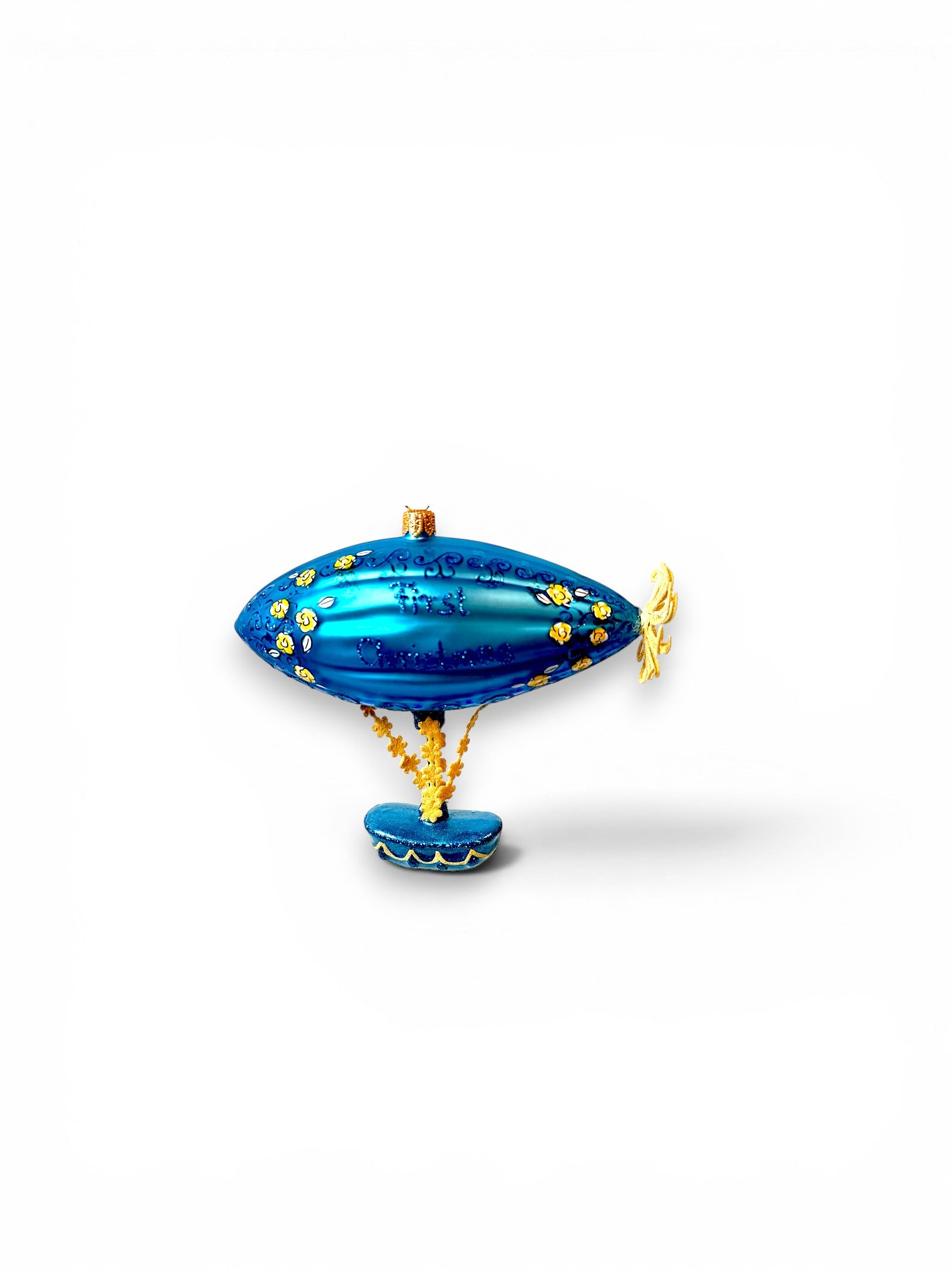 Blue Zeppelin Ornament